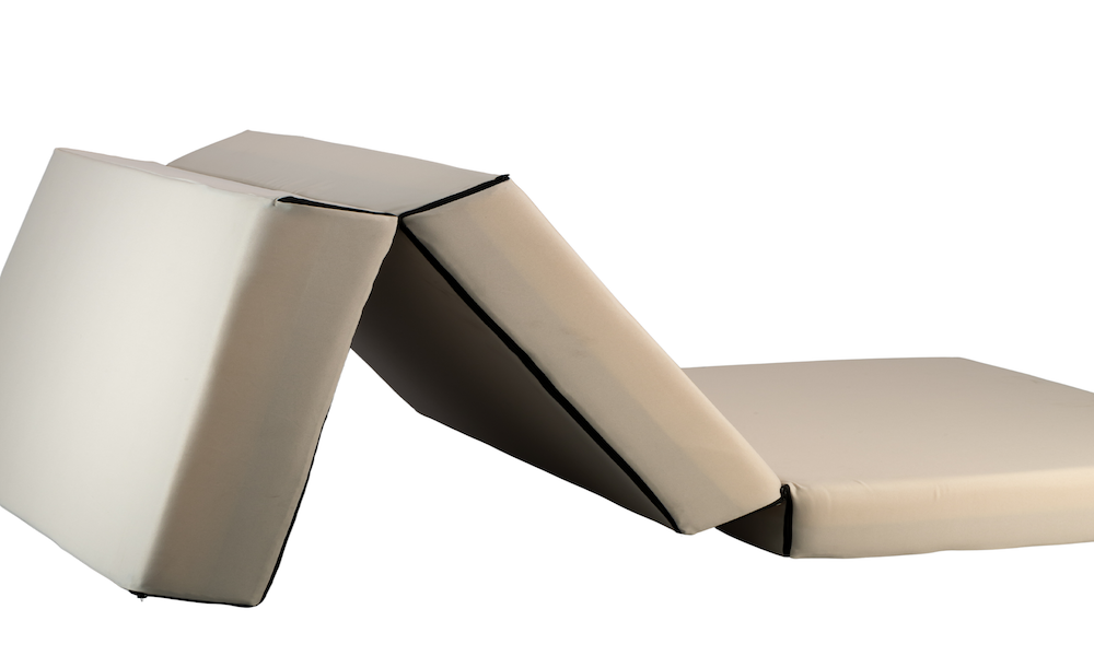 Large Light Grey Bloc In Velvet