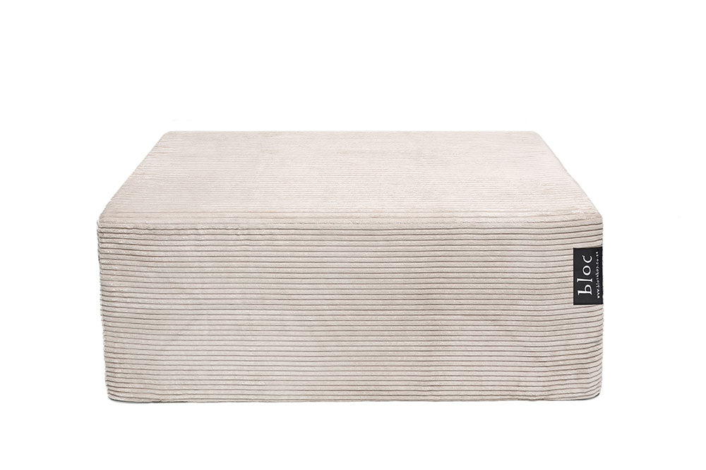 Large Platinum Bloc In Corduroy