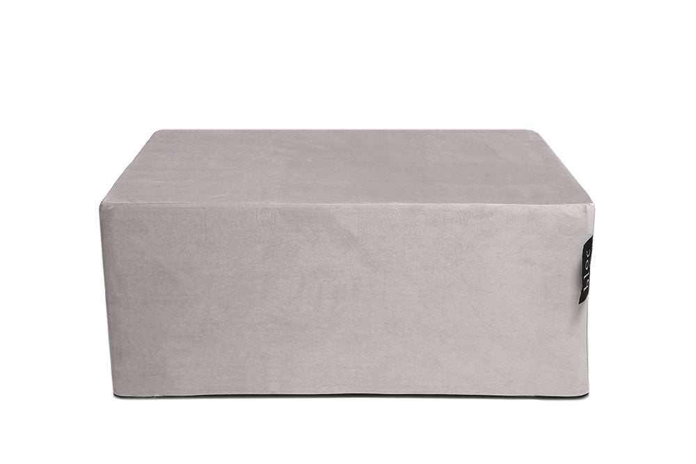 Large Light Grey Bloc In Velvet