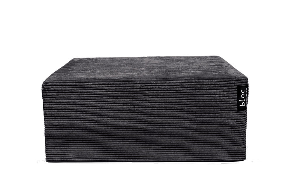 Large Charcoal Bloc In Corduroy