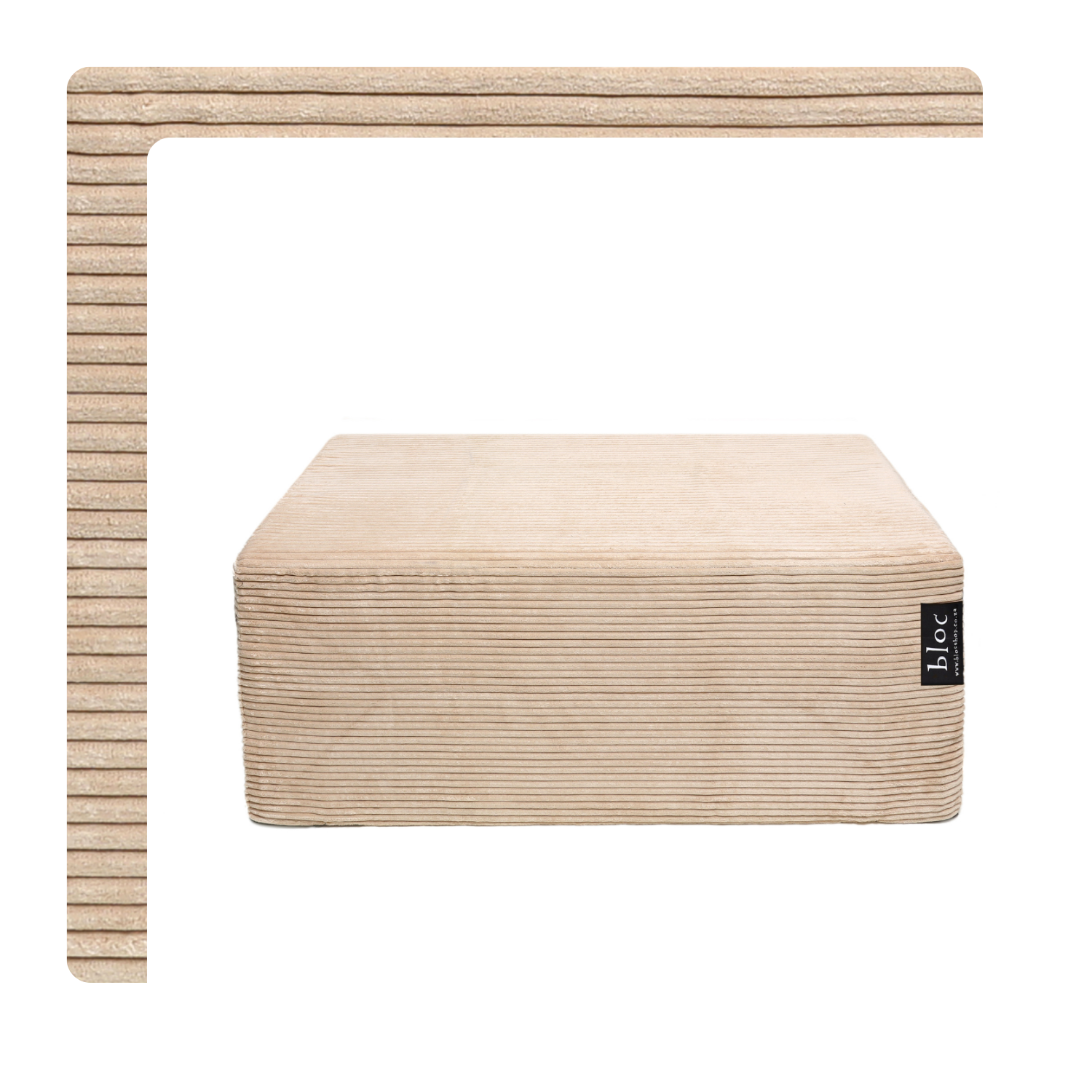 Large Sand Bloc In Corduroy