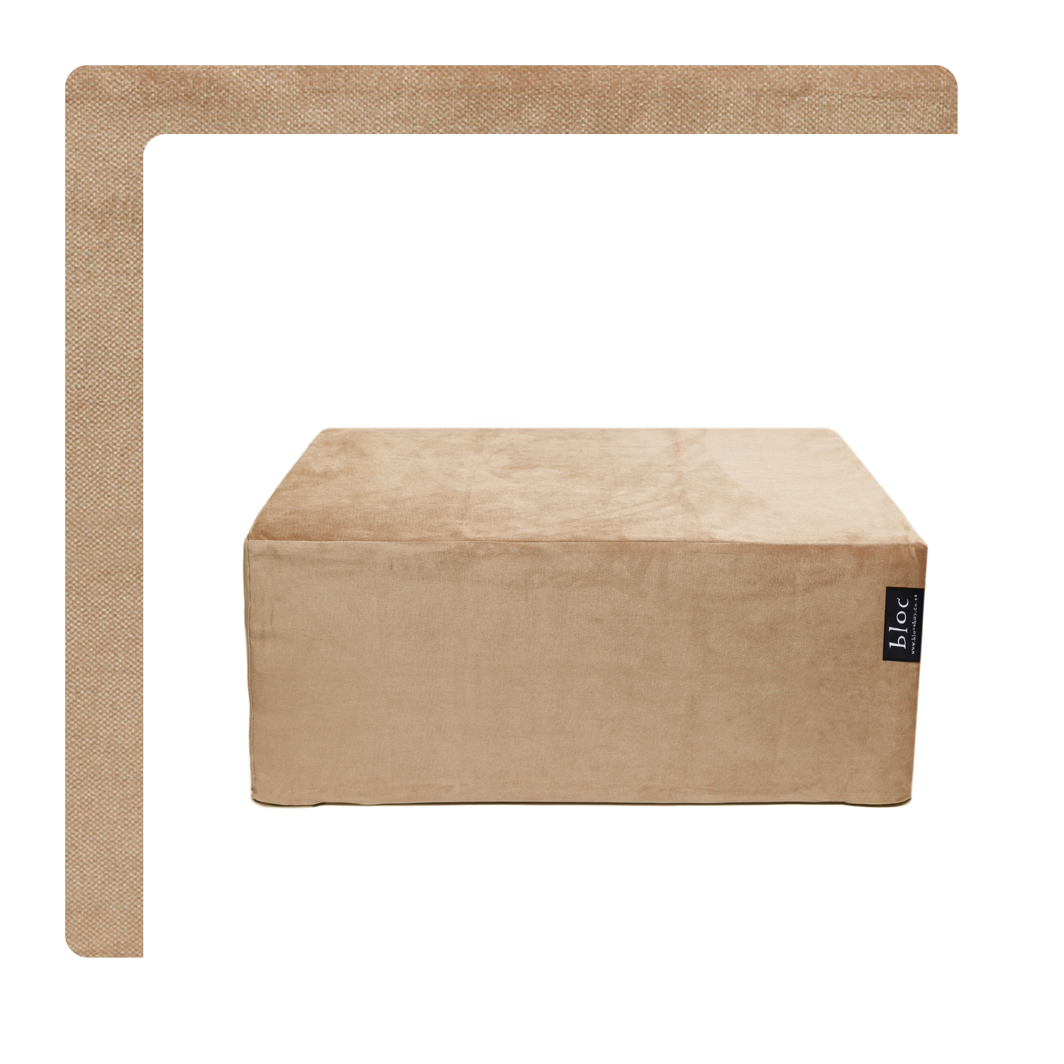 Large Caramel Bloc In Velvet