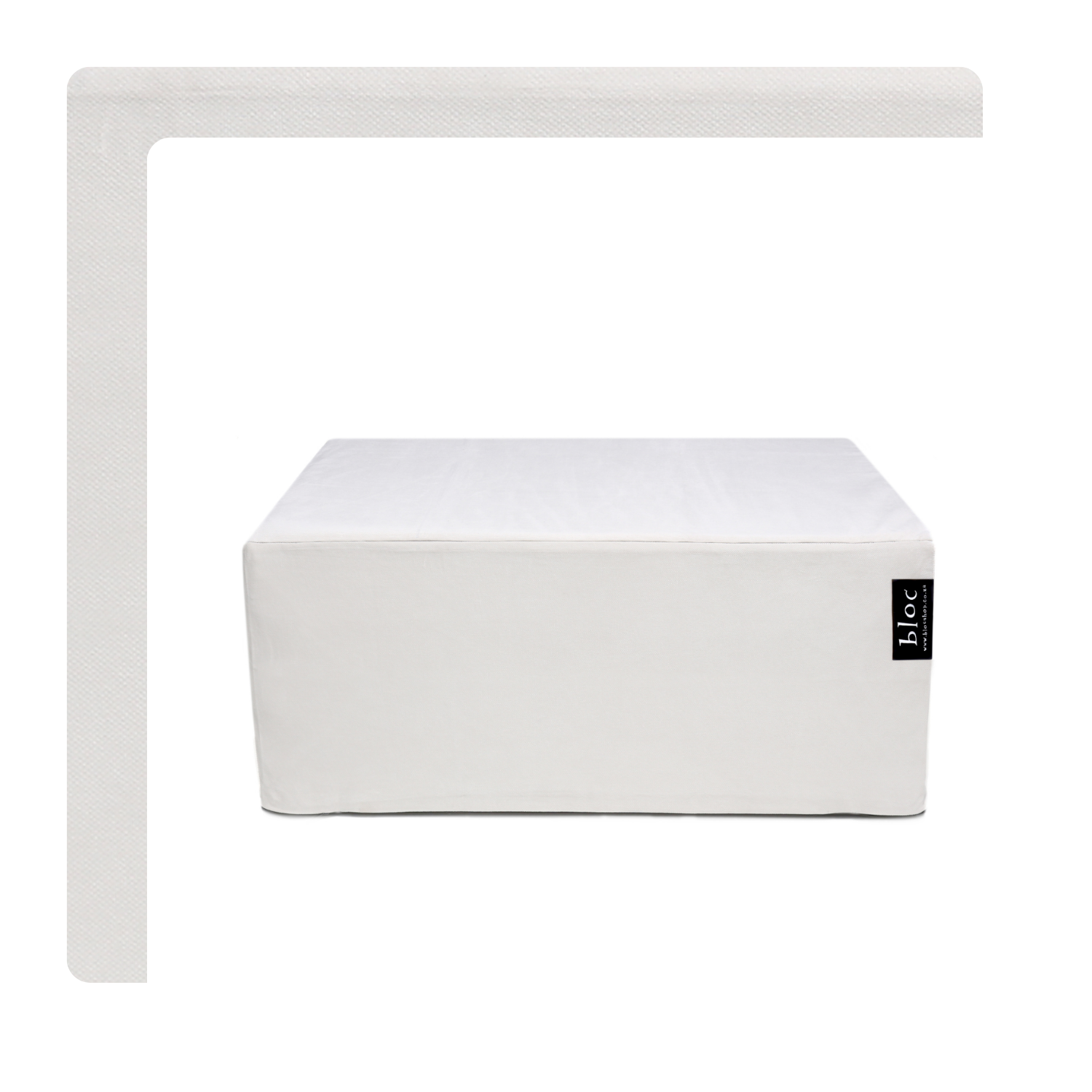 Large Creme Bloc In Velvet